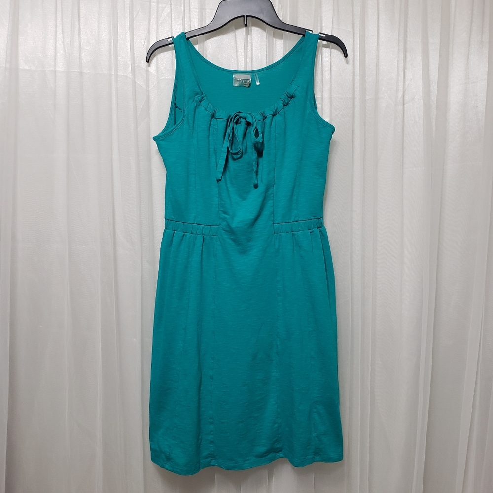 Athleta Sz M Empress Scoop Neck Dress Teal #905950 - Picture 2 of 11